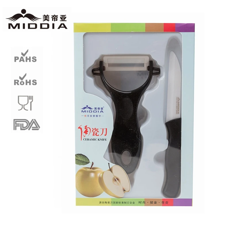

Middia Ceramic Kitchen Knife Set For Kitchen Tools Knife Gift Fruit Knife Apple Peeler