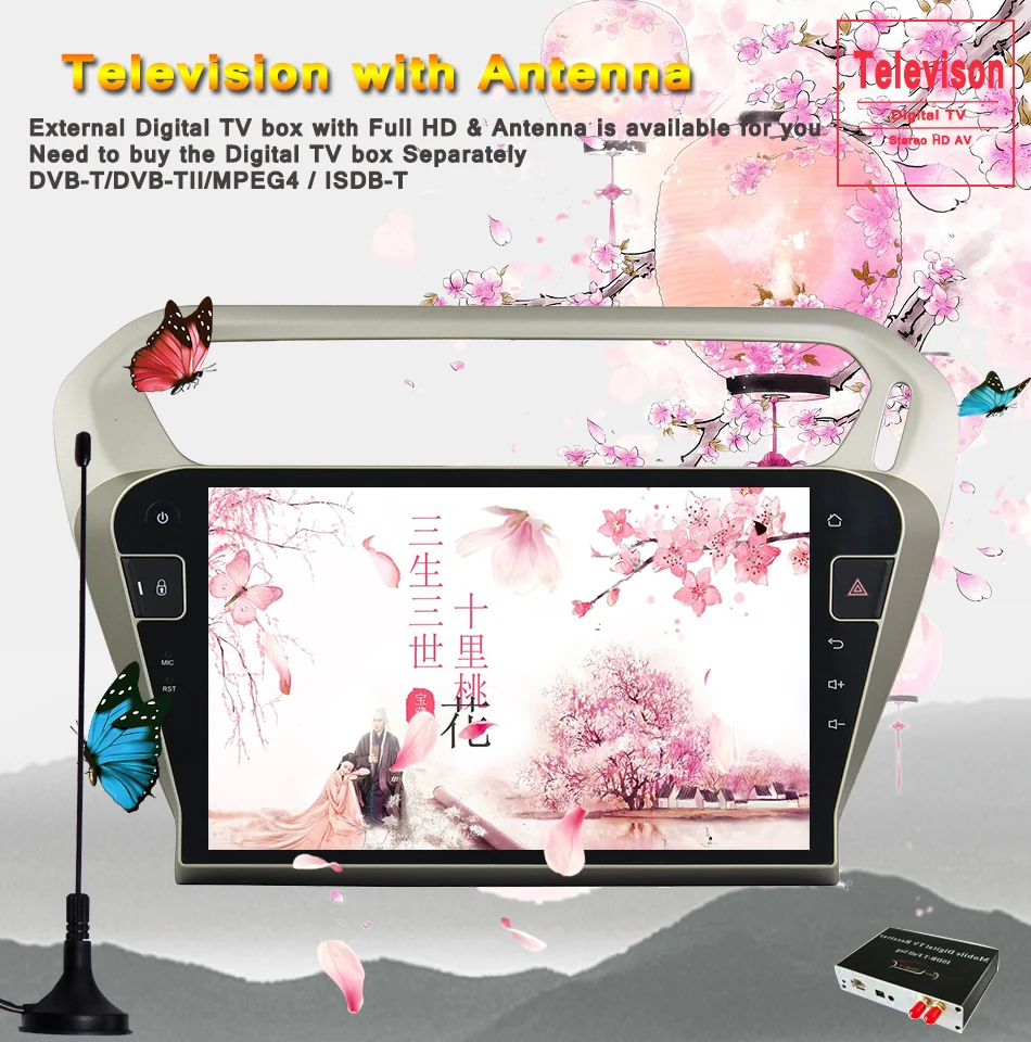 Best 10.1" Android 9.0 Octa Core RAM 4GB Car DVD Player for Peugeot 301 for Citroen Elysee GPS navigation Radio BT WIFI Tape Recorder 8