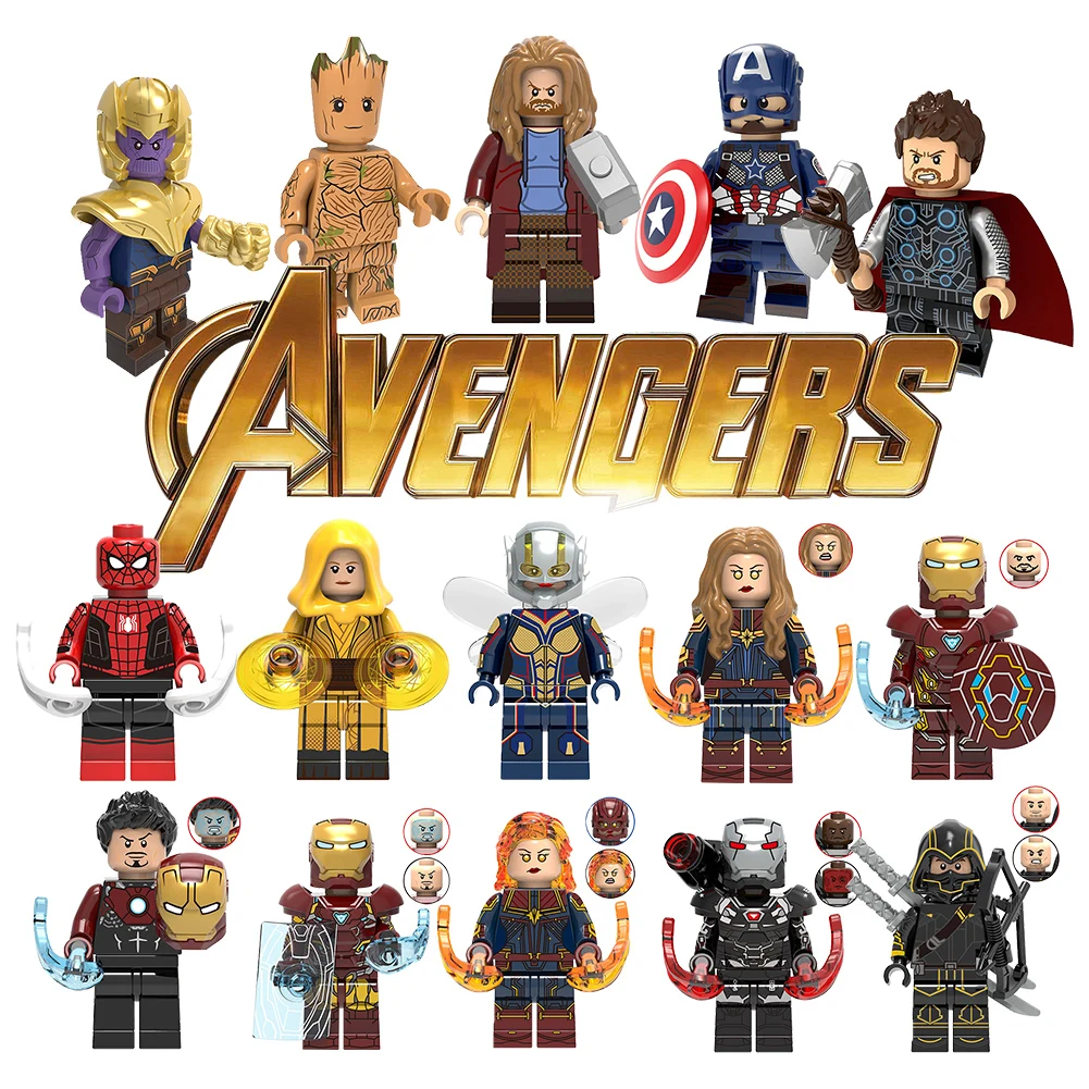 Super Hero Marvel Avengers Endgame Iron Man Thanos Thor