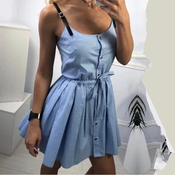 Summer Dresses 2019 Vintage Off shoulder Sleeveless slim Elegant Dresses Mini Beach Dress Fashion Women Dress Ukraine Vestidos 2 item image