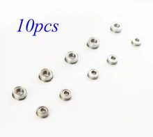 Free Shipping 10PCS 3/4mm Flange Bearings 3*7*8.2mm/4*8*9.2mm RC Boat Shaft Bearings Spare Parts For RC Boat Model