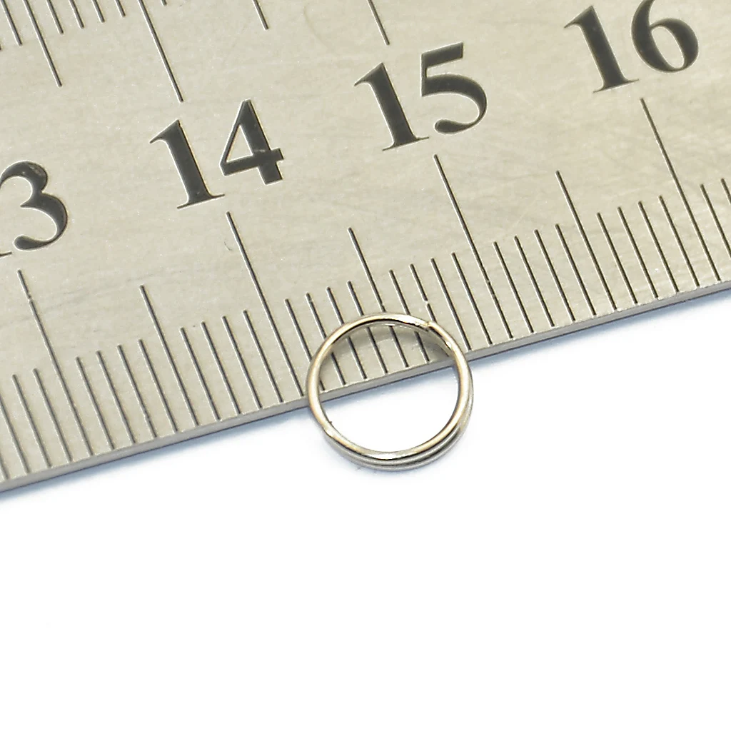 400 Piece Metal Double Loop Hoop Split Open Jump Ring Key Rings Jewelry Findings Gold + Silver 8mm