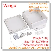 2 шт./лот экструдированный для изготовления пресс-форм распределительная коробка 168*120*55 мм IP68 Водонепроницаемый ABS из серии "сделай сам", диаметр коробка корпус pcb модуль apparauts