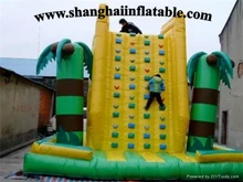 best quality PVC large inflatable climing wall for sports or entertainment
