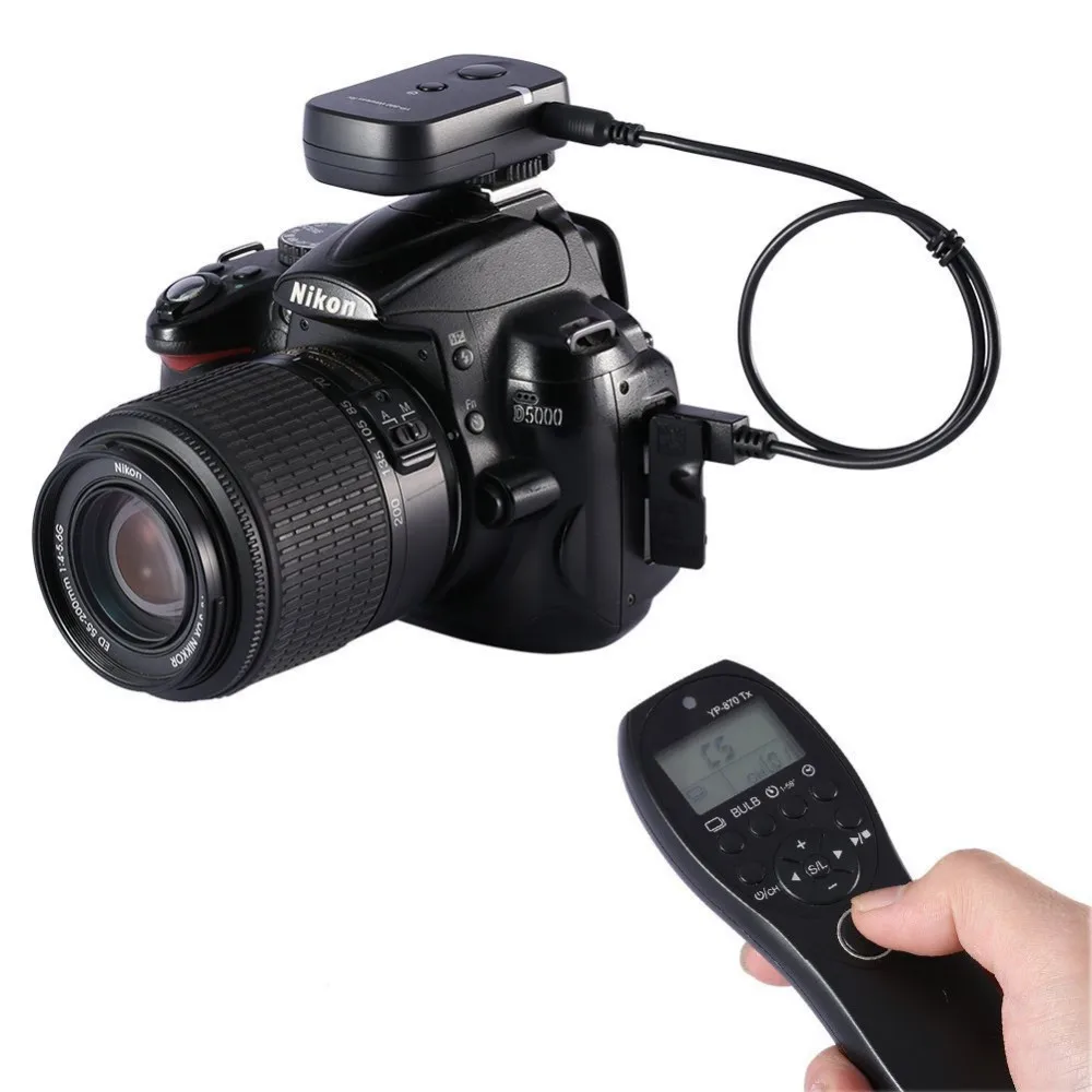 Neewer спуск затвора беспроводной Таймер дистанционное управление передатчик приемник для Nikon D7100/D7000/D5300/D5100/D5000/D3300/D3200