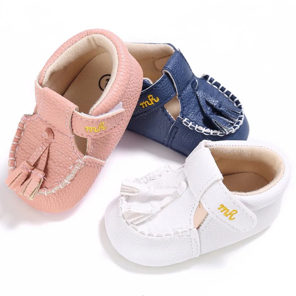 Dropshipping Wholesale Hot Sale Newborn Tassels Sneakers Pink Blue White baby shoes sapatos