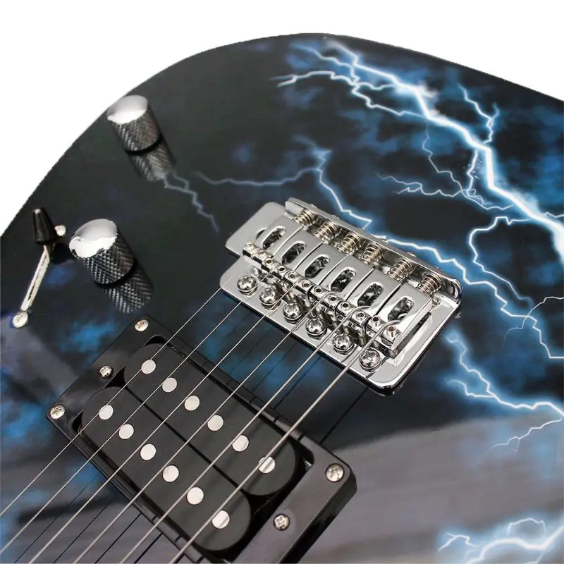 OOTDTY 6pcs/set E101 Electric Guitar Strings Steel Core Nickel Alloy Wound (.010-.046) afbeelding