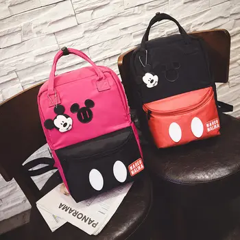 

Disney shoulders female backpack 2019 new Mickey student bag casual fashion contrast color travel bag college wind bag