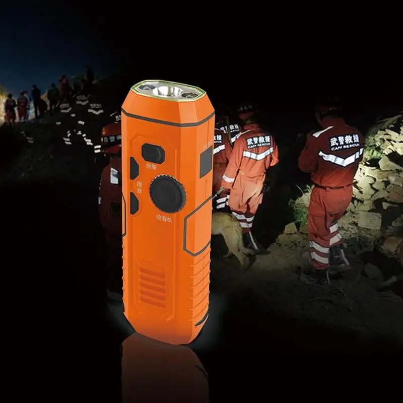 

LumiParty Hand-operated/USB Charging Radio Emergency Electric Torch Portable PVC Flashlight Camping Lamp