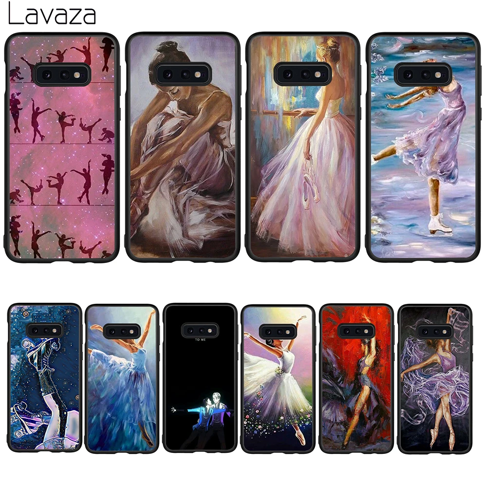

Lavaza Figure skating and Ice Skating Soft Case for Galaxy Note 8 9 S7 edge S8 S9 S10 Plus S10e M10 20 30 Cover