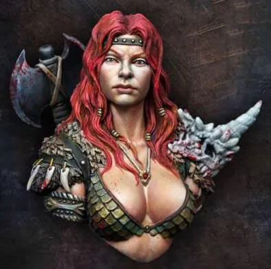 

1/12 Resin Bust Savage Female Warrior Figures Not Assembled Uncolored