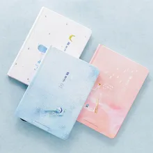 1Pcs Creative Pages Notebook Little Blue Diary Book Hardcover diary Korea Stationery for school office & school supplies korean diary hard copybook notebook 86sheets look for deer creative notepad hardcover notebook school supplies