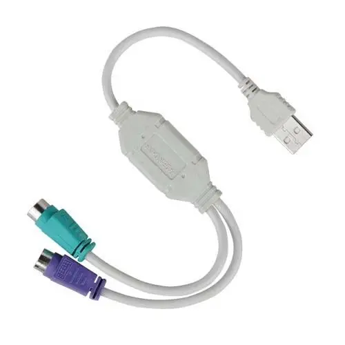 10 قطعة العلامة التجارية الجديدة USB PS2 كابل محول ل لوحة مفاتيح وماوس PS/2 كوردر محول