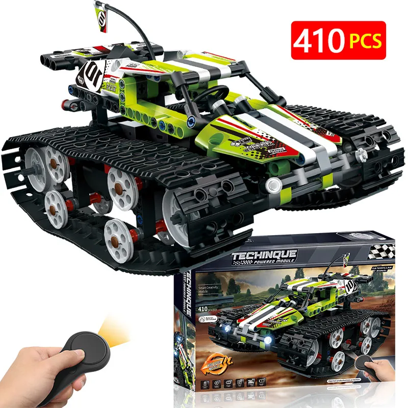 

Remote Control Motor Bricks Tracked Racer Car Compatible LegoINGLY Technic RC Power Function Building Blocks Toys For Children