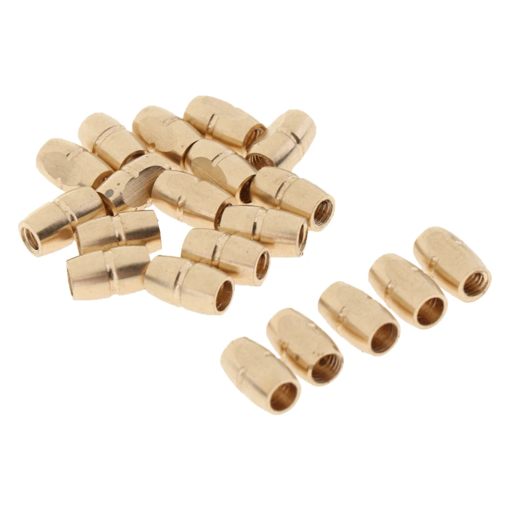 Tooyful 20 Pieces Copper Saxophone Sax Mouthpiece Clip Welding Screws Golden DIY Wind Instrument Accessory