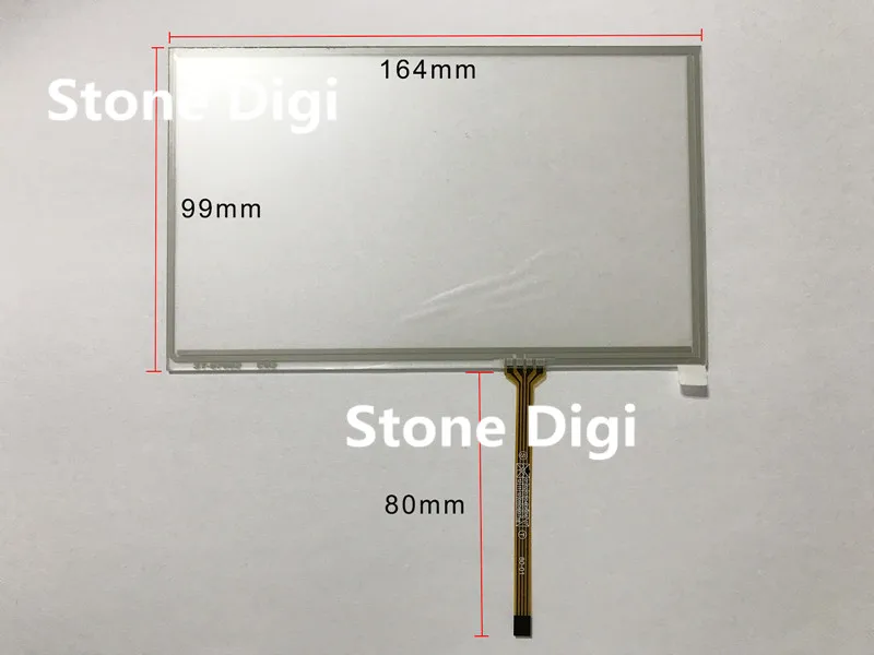 

100% New 7 inch 4 wire 164mmx99mm Touch Screen Digitizer Fit For DJ070NA-03A Free Shipping