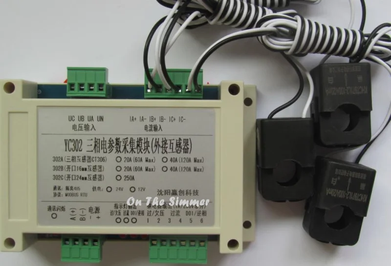 

Three phase electrical energy parameter acquisition module motor protector reverse phase sequence protection Modbus RTU