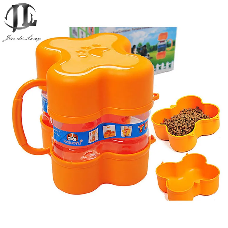 Outdoor Travel Portable Dog Food Storage Bucket Seal Storage Container