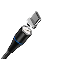 כבל נתונים כבל נתונים מגנטי סוג C טעינה מהיר מטען מגנט כבל עבור לאבזר טלפון חכמים iPhone Samsung Huawei (3)