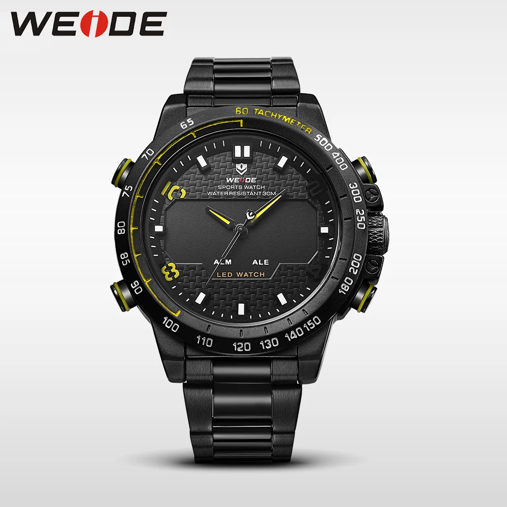 

WEIDE genuine watches mens watches brand luxury sport led digital waterproof watch quartz watch alarm clock wrist watch casual