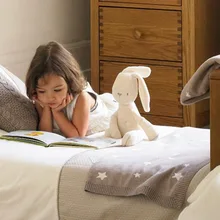 Fashionable Lovely Cute Fluffy Soft Rabbit Bunny Plush Toy Doll for Child Baby Pillow Gifts Souvenirs New Home Decoration