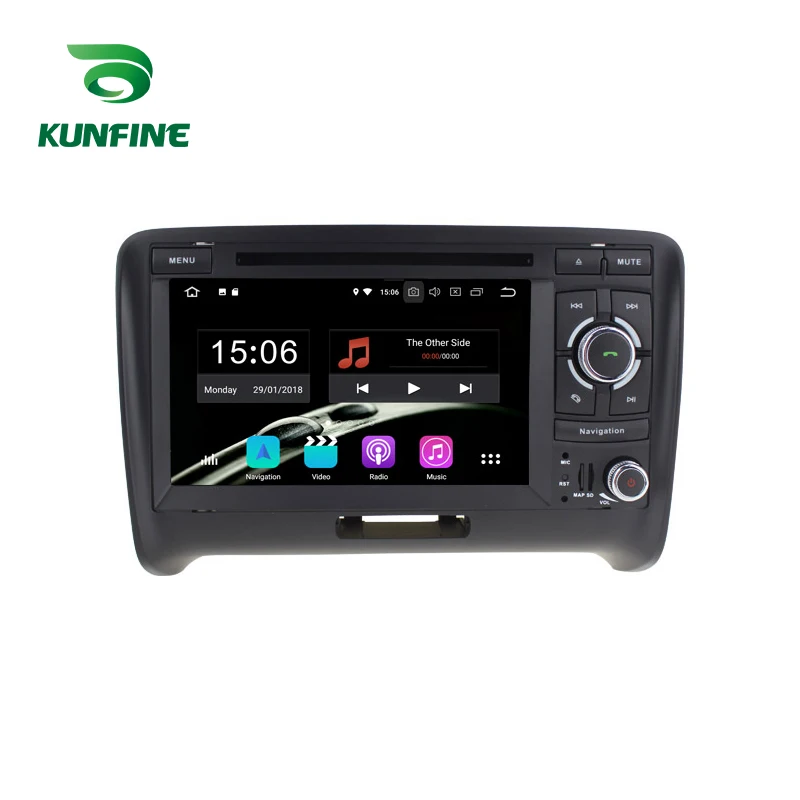 Excellent Octa Core 1024*600 Android 6.0 Car DVD GPS Navigation Multimedia Player Car Stereo for Audi TT MK2 2006-2014 Radio with Free Map 2