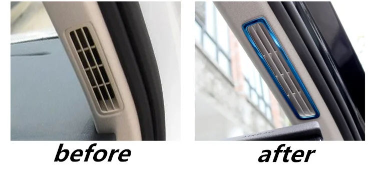 2 шт./лот защита лобового стекла от солнца средние Крышка для воздуховода рамка стикеры Матовый для- VW Volkswagen Passat B8 sedan/модель/вариант