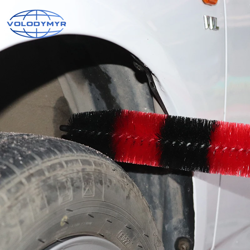 Чистящее средство для обода колеса в форме ракеты, красно-черные чистящие средства для автомобиля, моющие инструменты для детализации, чистящие детали для автомойки