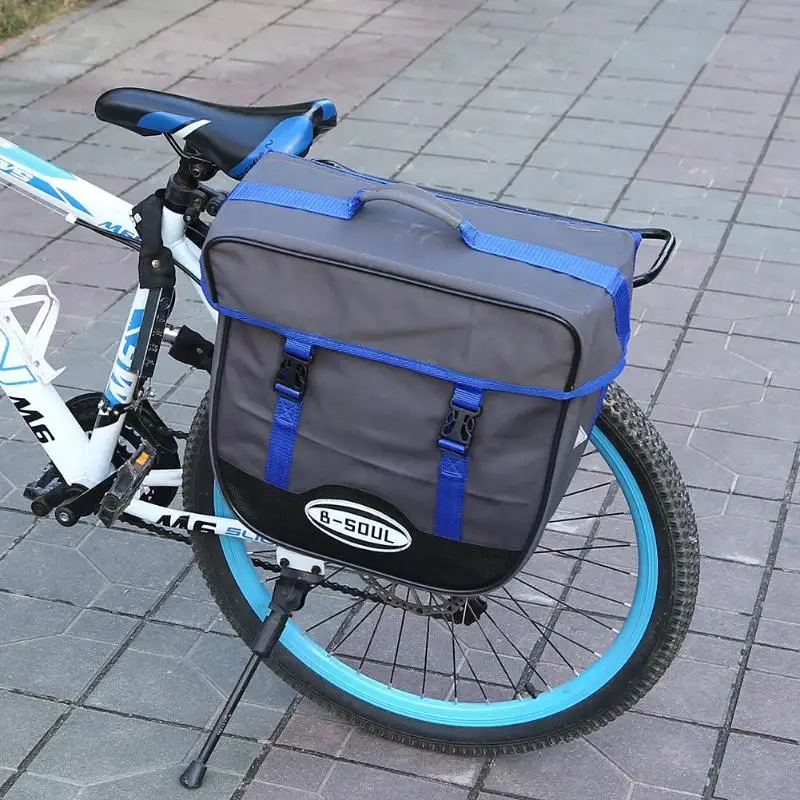 B-SOU задняя Сумка для велосипеда Водонепроницаемая велосипедная заднее сиденье багажник двойная боковая стойка сумка