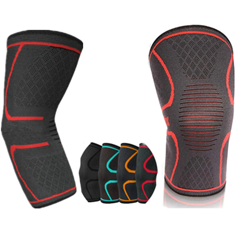 1PCS Knee Support Fitness Running Cycling Knee Support Braces Elastic Nylon Sport Compression Knee Pad Sleeve for Basketball