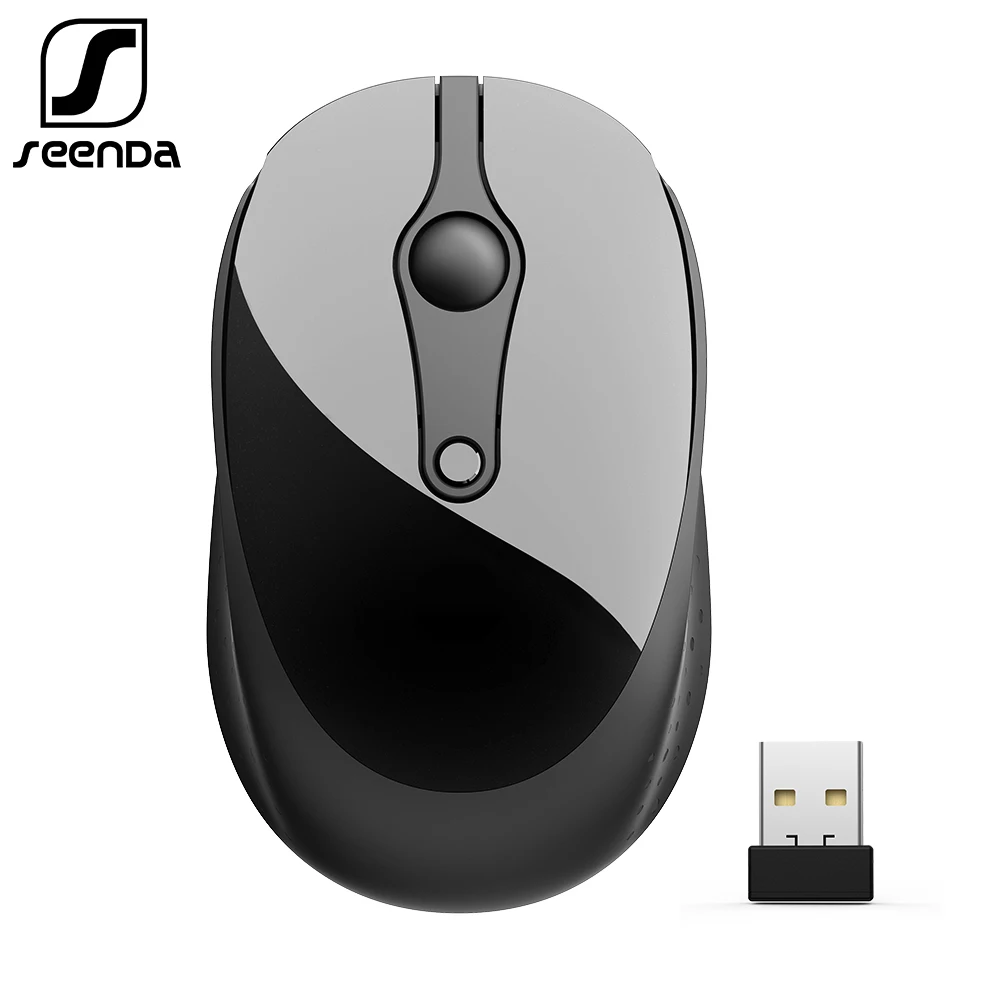 

SeenDa Brand Wireless Ergonomic Mouse Adjustable DPI 2.4GHz Wireless Mice for Computer Desktop Laptop Full Size Optical Mause PC