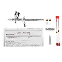 Аэрограф Двойного Действия 0,2/0,3/0,5 мм 9cc гравитационная подача Аэрограф набор для художественного ремесла модель тела ногтей воздушная щетка