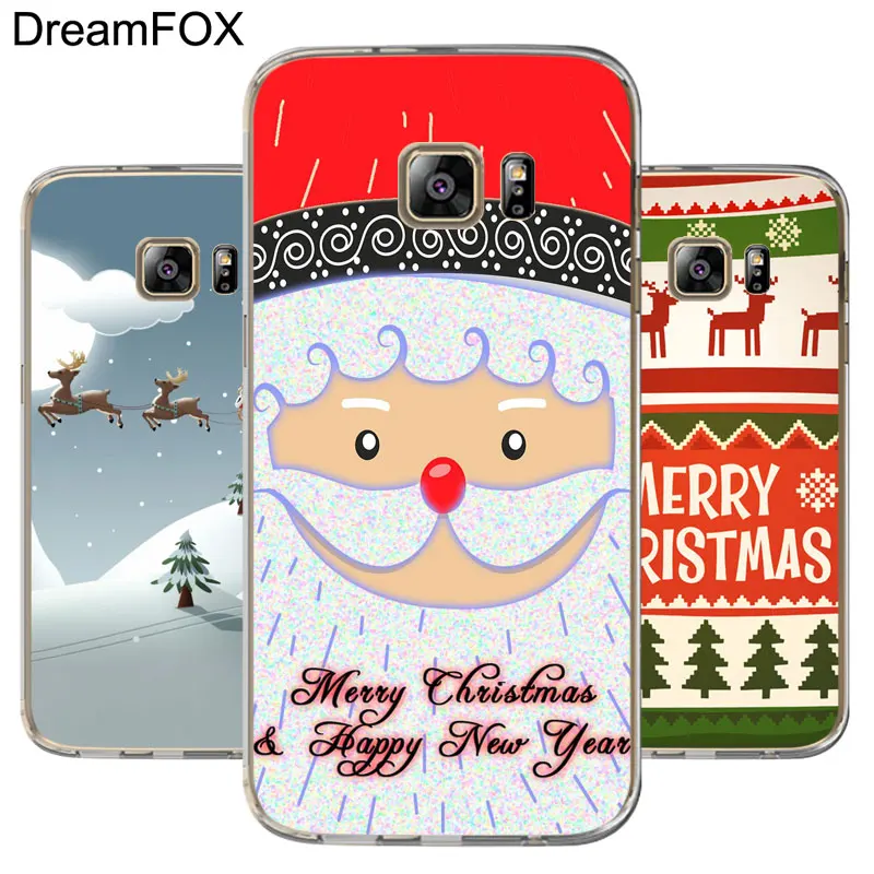 DREAMFOX M316 Christmas Soft TPU Silicone Case Cover For Samsung Galaxy Note S 7 8 9 10 10e 11 11e Lite Edge Plus |