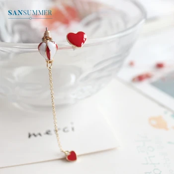 

Love Heart Earrings For Women Girls Balloon Stud Earrings Women Jewelry Fashion Accessories Brincos Minimalist Jewelry Femme