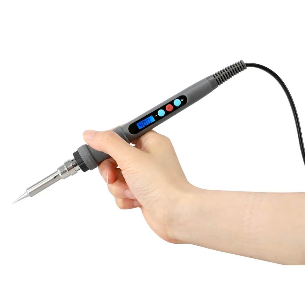 

High-tech Solder Iron Internal Heating Adjustable Digital-control Thermostatic Lead-free 60W Electric Soldering Iron Suit
