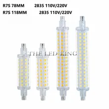 1x 15 Dimbare 2835 R7S CONDUZIU a Lâmpada W 30 W 50 W 78 milímetros 118 milímetros LED Gloeilamp R7S AC85-265V Vervangen halogeen spot light 78 r7s r7s 118
