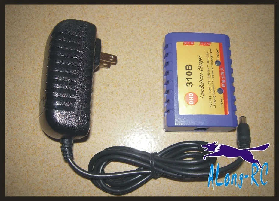 

free shipping 2-3Cells Li-Po 7.4v 11.1v Battery balance Charger 310B CHARGER with the adapter (110-240V)
