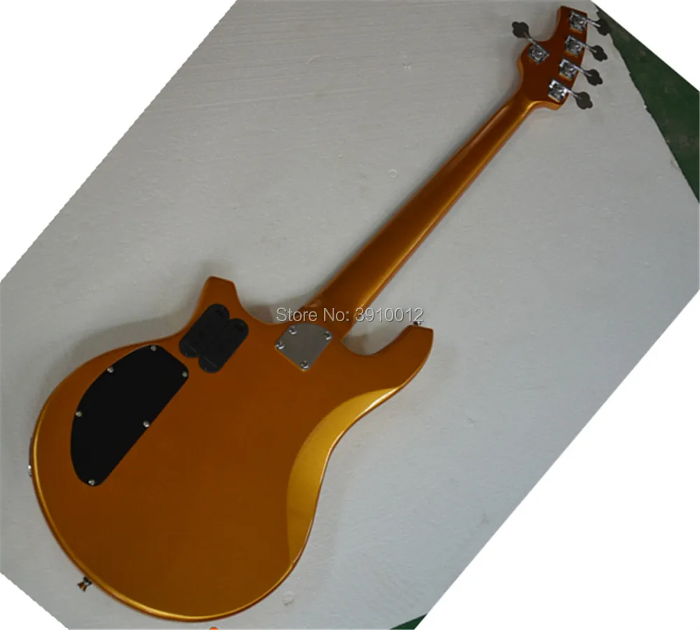 Wholesale High Quality 5 Strings Music Man Bongo Gold color Bass Guitar  free shipping 
