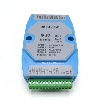 

0-20MA/4-20MA/0-5V 4 analog input output acquisition module RS485 MODBUS
