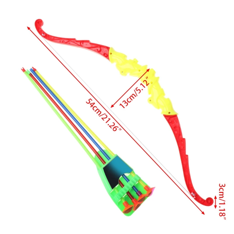 

Outdoor Sports Archery Bow And Arrow Toy Bow With 4Pcs Soft Arrows Kids Toy Shooting Game Activity Sports Toys For Kids