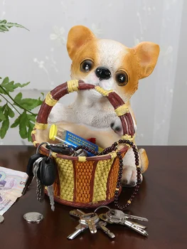 

Cute Dog Miniature Home Decoration Accessories Fairy Garden Animal Figurines Resin Car Decor Birthday Gift Lovely Dog Statue