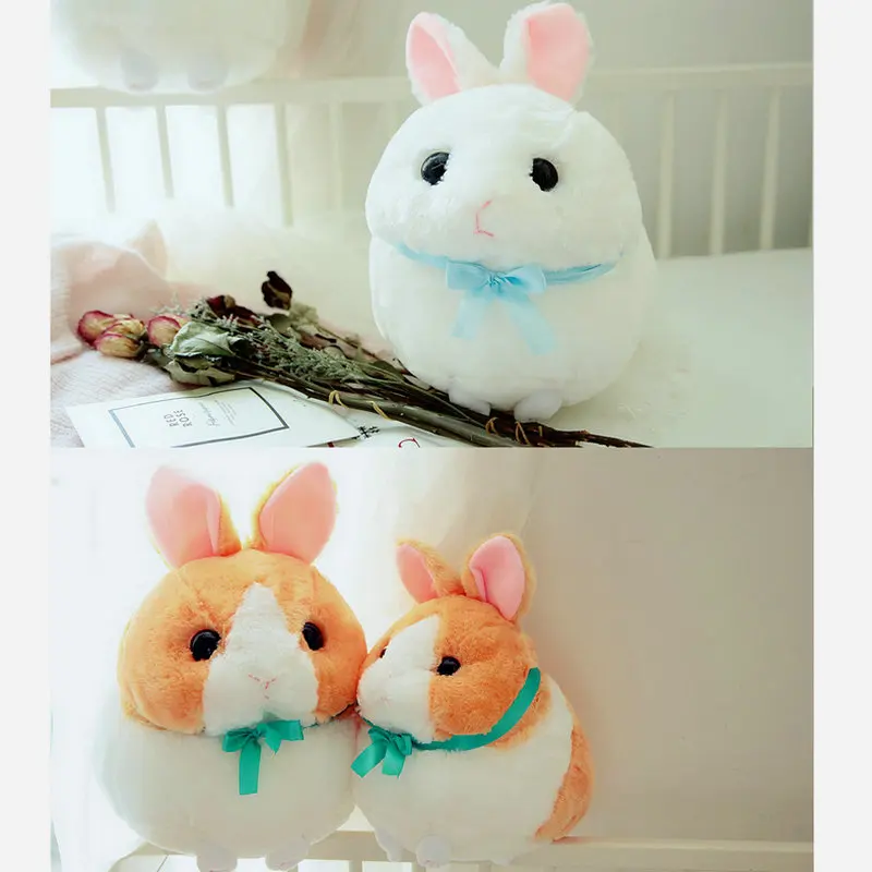 

cute rabbit plush round fat stuffed soft animal doll bunny toy plush rabbit pillow birthday christmas gift for kids