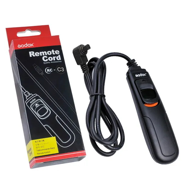 

Godox RC-C3 Remote Shutter Release Control cord For Canon EOS 5D Mark ll,5D Mark lll,50D 7D 5D 1D 1DS