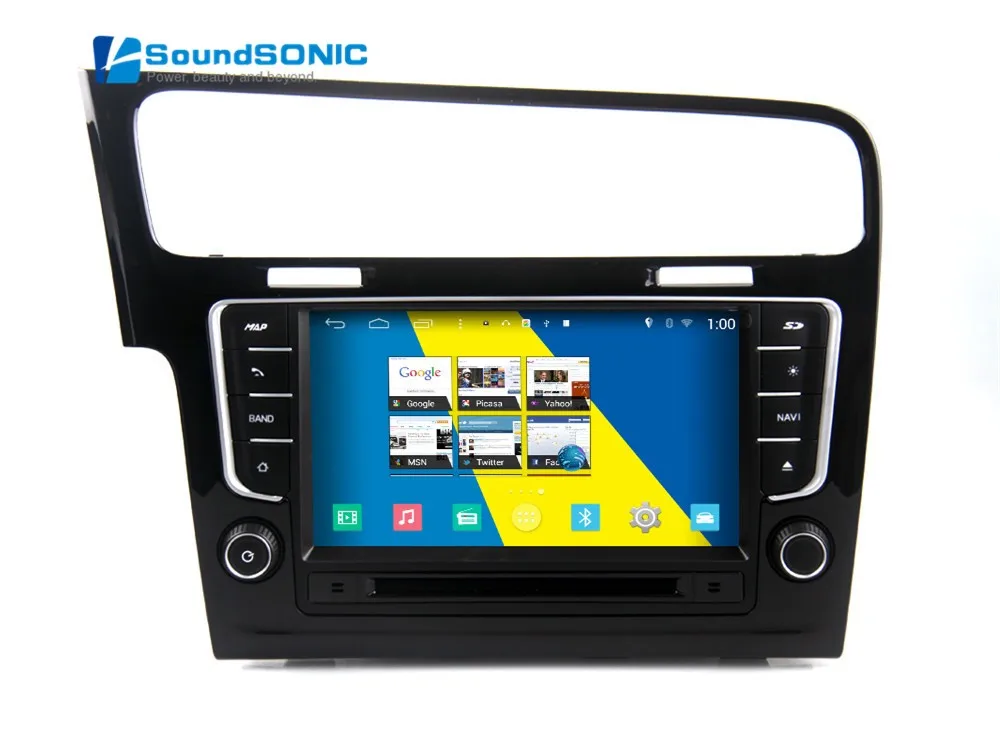 Для Volkswagen Гольф 7 MK7 VII 2013 Android 4.4 Авторадио автомобиля медиа-Стерео DVD GPS аудио-видео плеер+ HD Камера