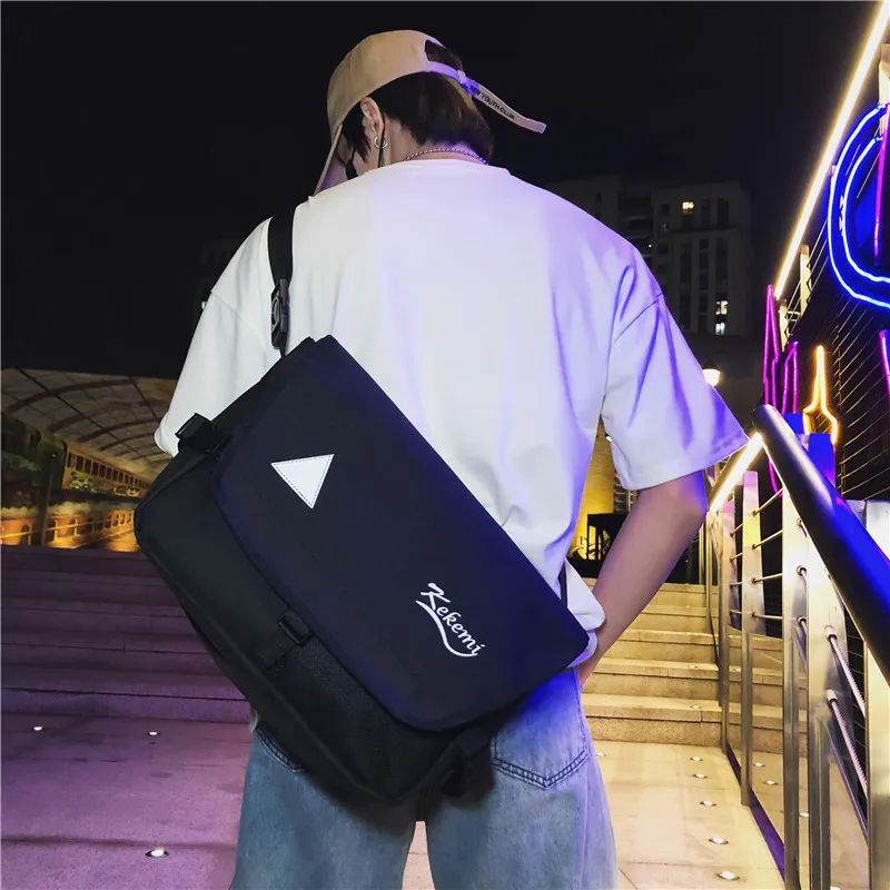 oxford Crossbody Shoulder Bags Hip Hop Streetwear Functional Tactical Travel Pouch Messenger
