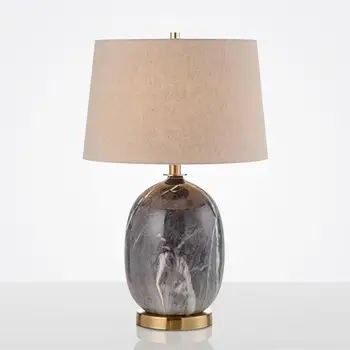 

Modern Ceramic Table Lamps For The Bedroom Bedside Table Lamp Home Deco Fabric Desk Lamp Cover living room Hotel Light Fixture
