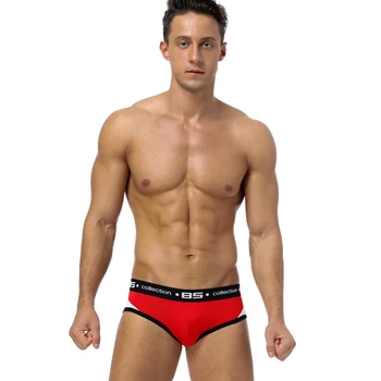 

Brand Men Underwear Sexy Men Briefs Breathable Mens Slip Cueca Male Panties Underpants Briefs 4 colors B105