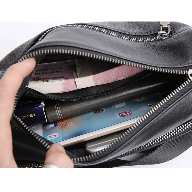 AETOO Head cowhide Shoulder Bag man small bag official document business Leather crossbody bag casual soft leather bag