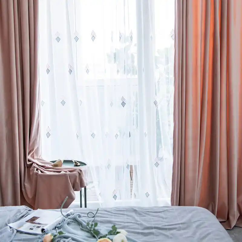 Nordic Ins Style High Grade Luxus Samt Stoff Blackout Vorhange Fur Wohnzimmer Schlafzimmer Retro Dunklen Grunen Vorhang Vorhange Aliexpress