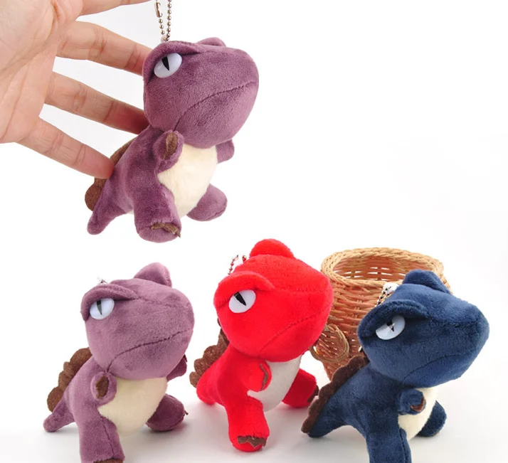 

New 10CM Approx. Cute Dinosaur Plush TOY , Dragon Figure Plush Stuffed Toy Doll - keychain Pendant Plush TOY